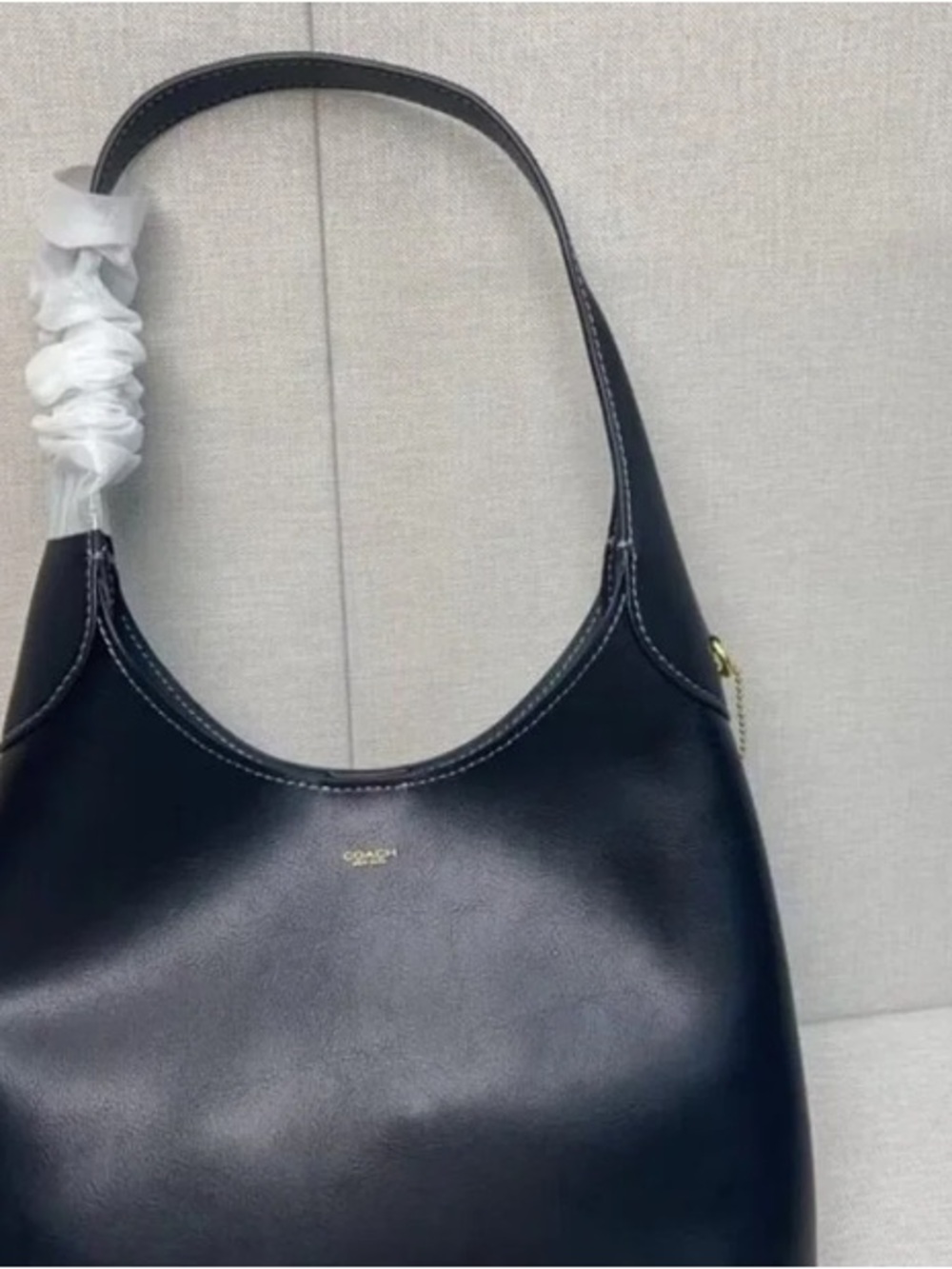Coach Black Leather Shoulder Bag